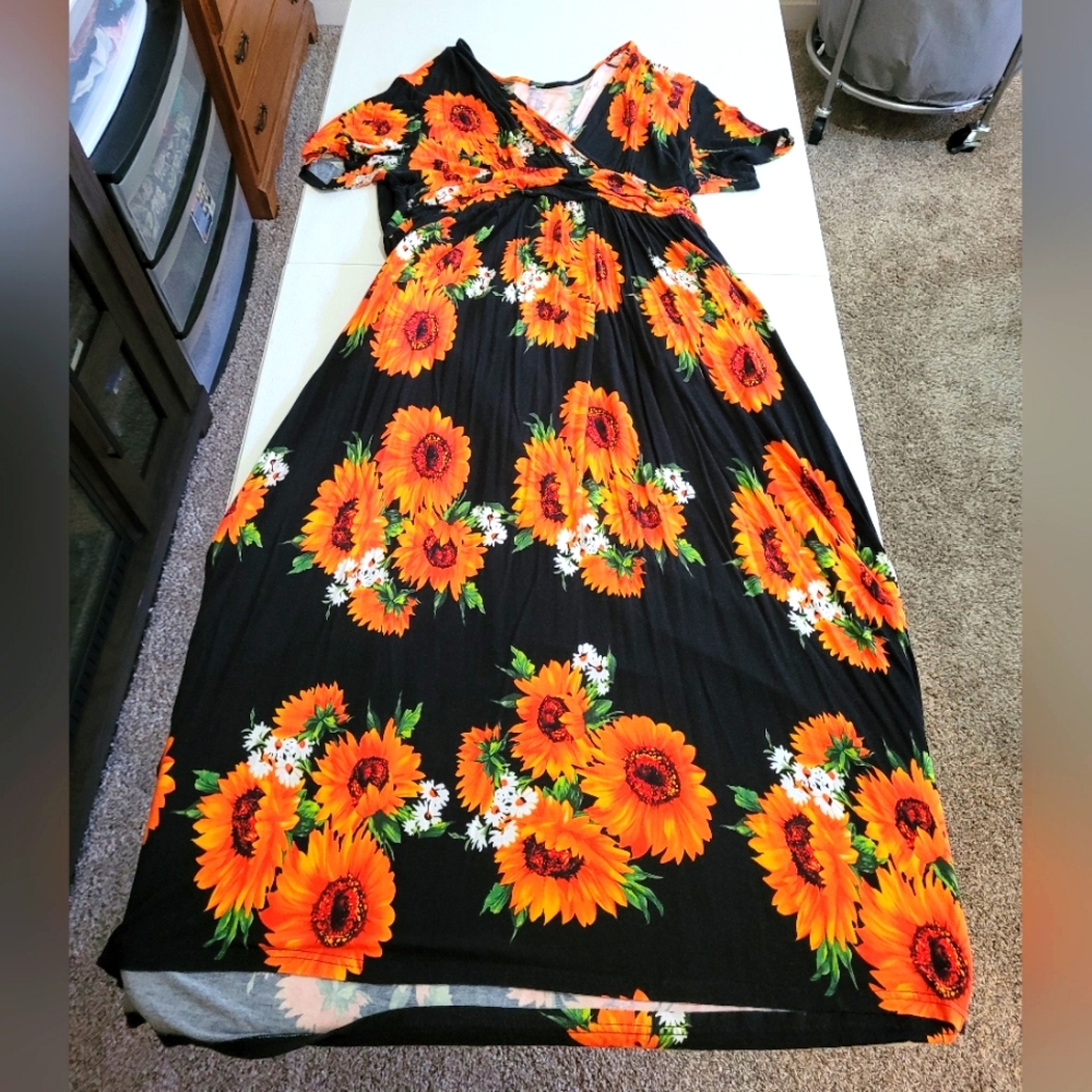 Sunflower Dress WITH POCKETS